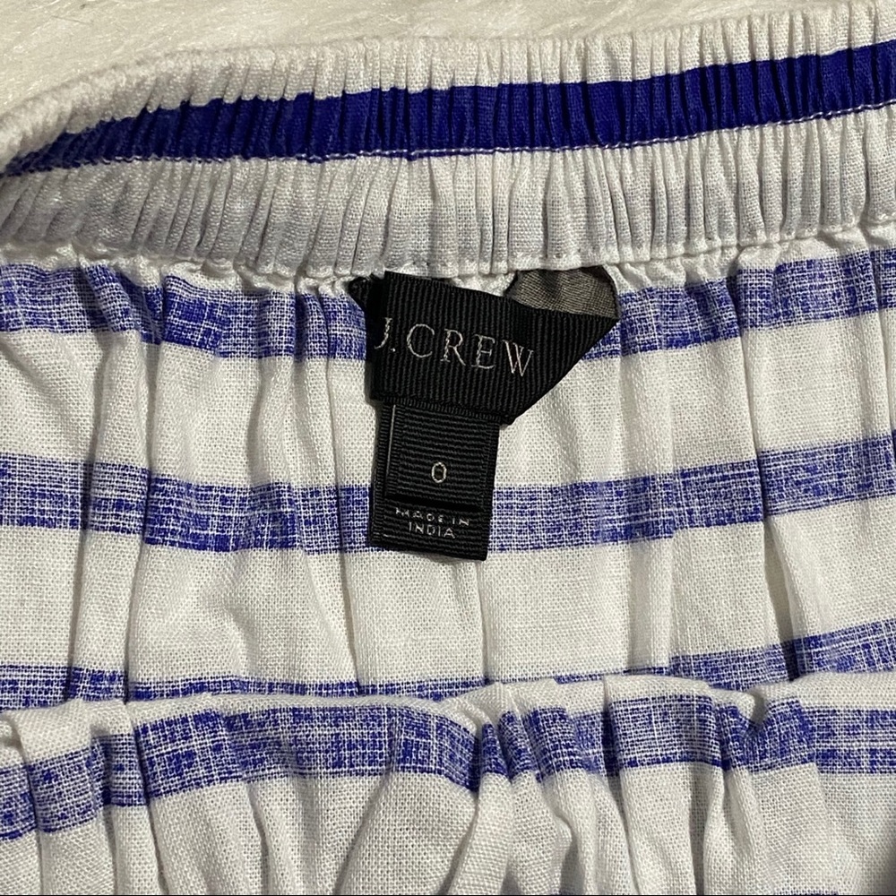 J.CREW Blue and White Striped Skirt - Picture 4 of 5